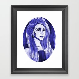 Purple Woman Framed Art Print