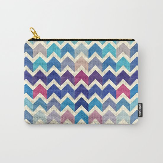 Chevron Pattern VIII Carry-All Pouch