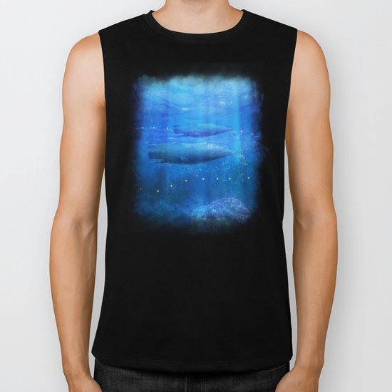 Save The Whales by Viviana Gonzalez Biker Tank