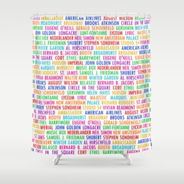 Broadway Theatres Shower Curtain