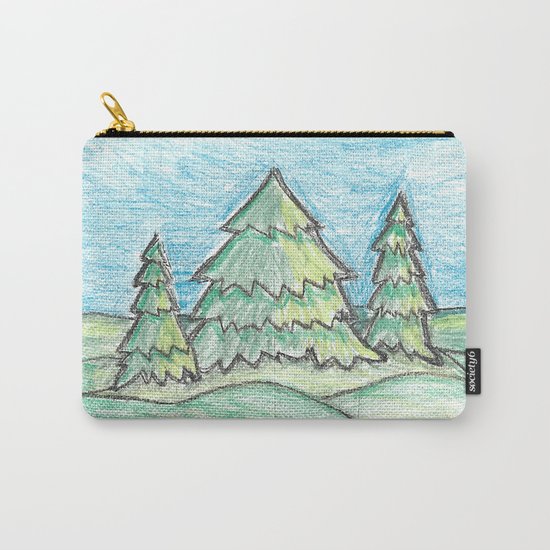 Evergreen trees Carry-All Pouch