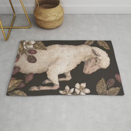 The Sheep and Blackberries Rug
