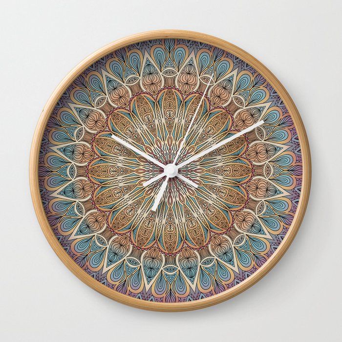 Gentle Touch Mandala Art Wall Clock