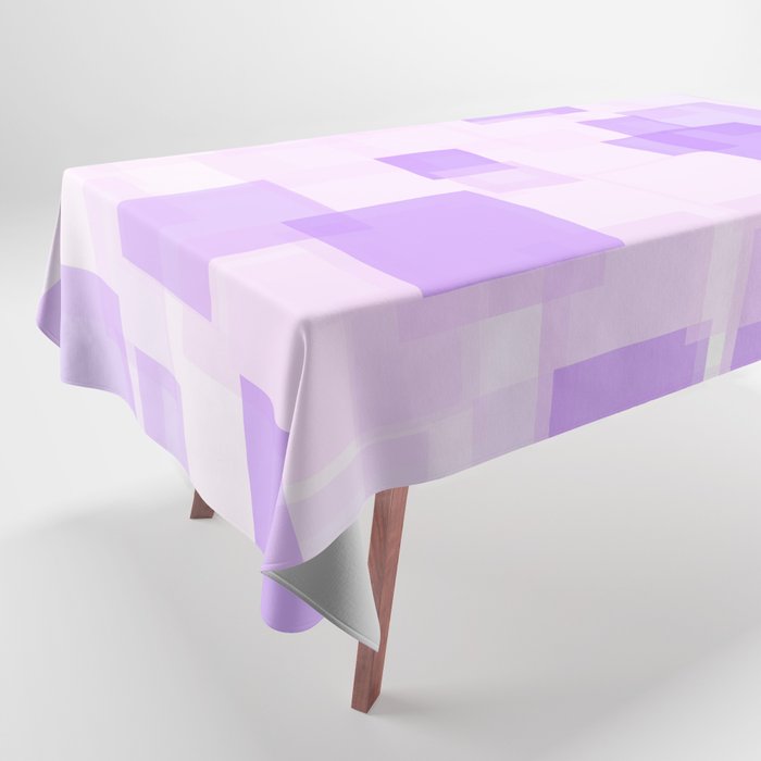 Purple Squares Tablecloth