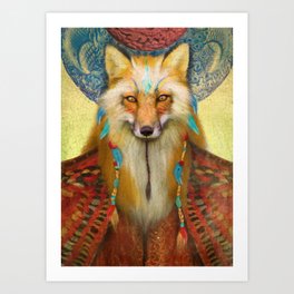 Wise Fox Art Print