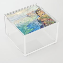 Claude Monet , Cliff at Grainval Near Fecamp  Acrylic Box