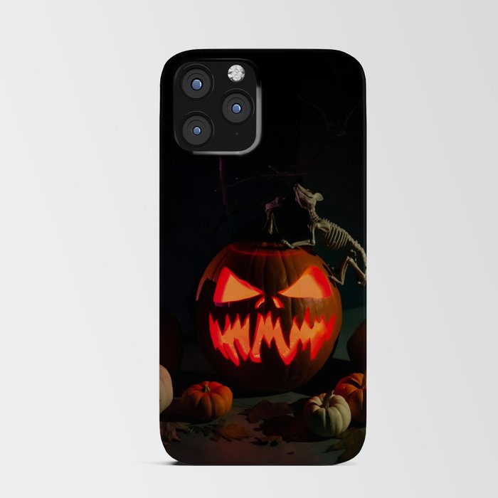 Pumpkin with Light for Halloween  iPhone Card Case