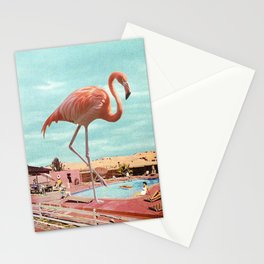 Flamingo on Holiday Stationery Card