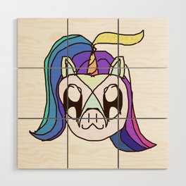 Princess Unicorn Wood Wall Art