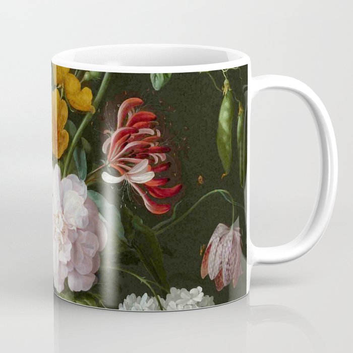 Abraham Mignon "Still life with flowers in a glass vase" Coffee Mug