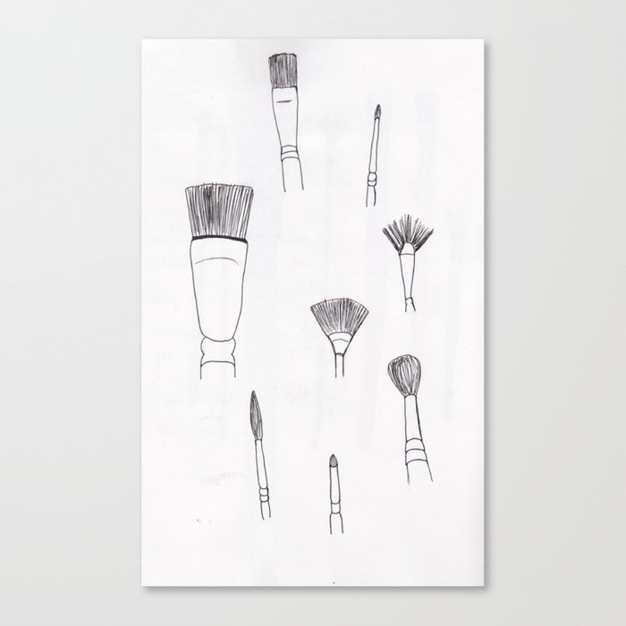 Paintbrushes Canvas Print
