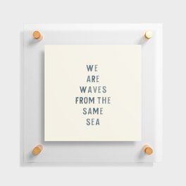 Waves From The Same Sea Floating Acrylic Print
