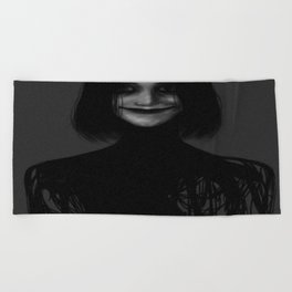 horror scary art for Psychological lovers women and men Beach Towel