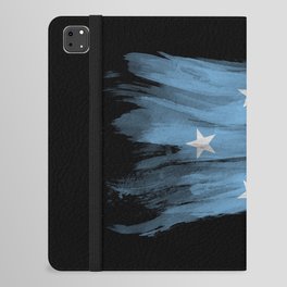 Micronesia flag brush stroke, national flag iPad Folio Case