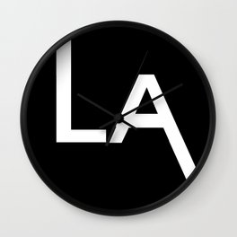 los angeles Wall Clock | Graphicdesign, Malibu, Travel, Beach, La, Los, Typography, California, Angels, College 