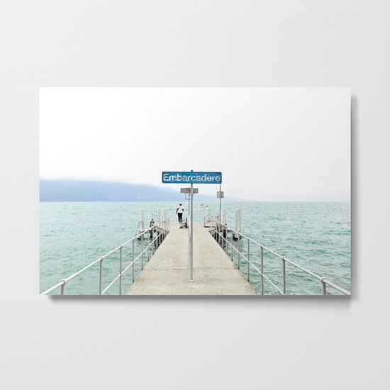 Embarcadère du Léman Metal Print