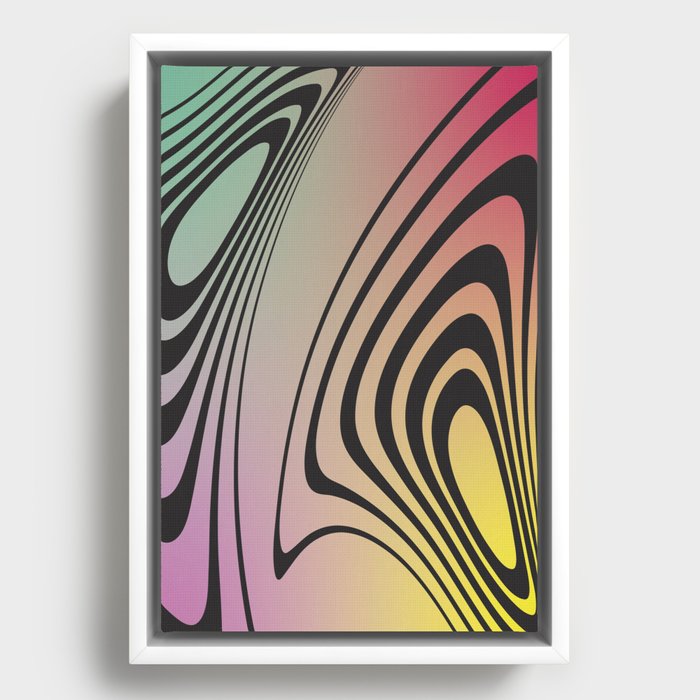 Abstract Gradient 5 Framed Canvas