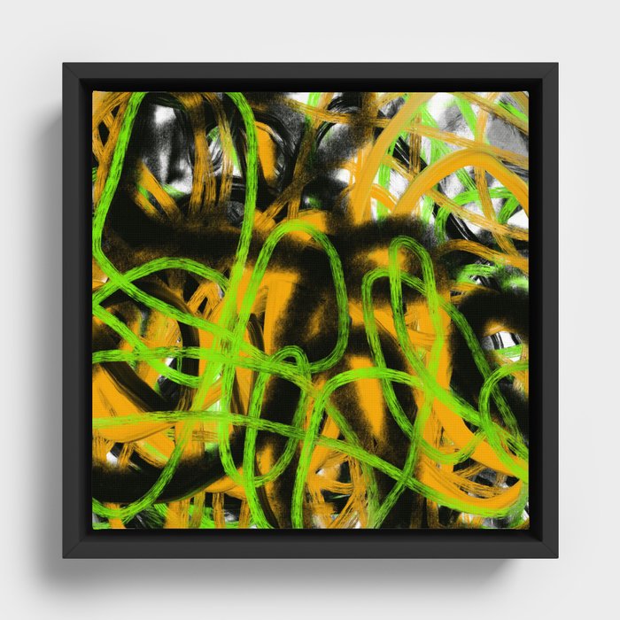 Abstract Painting 112. Contemporary Art.  Framed Canvas