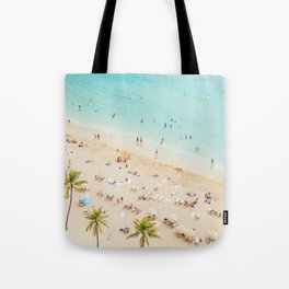 Waikiki beach in Hawaiian summer. Tote Bag