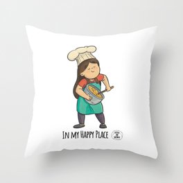 Happy Place - Baking Throw Pillow