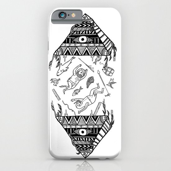 On how the mystical levitation of divers are induced by floating pyramids iPhone & iPod Case