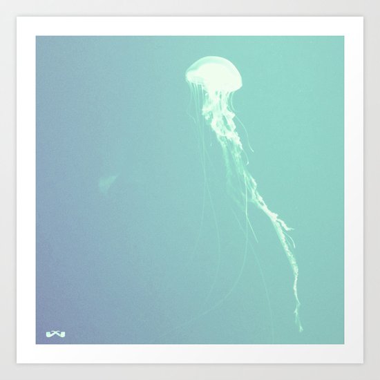 Pulsating Cnidaria. Art Print