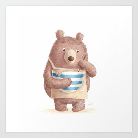 Cake mixture, my favourite Art Print