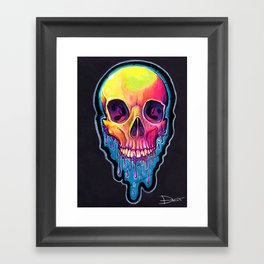 Psychedelic Skull  Framed Art Print
