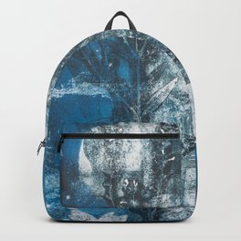 Wild flowers blue - botanical print Backpack