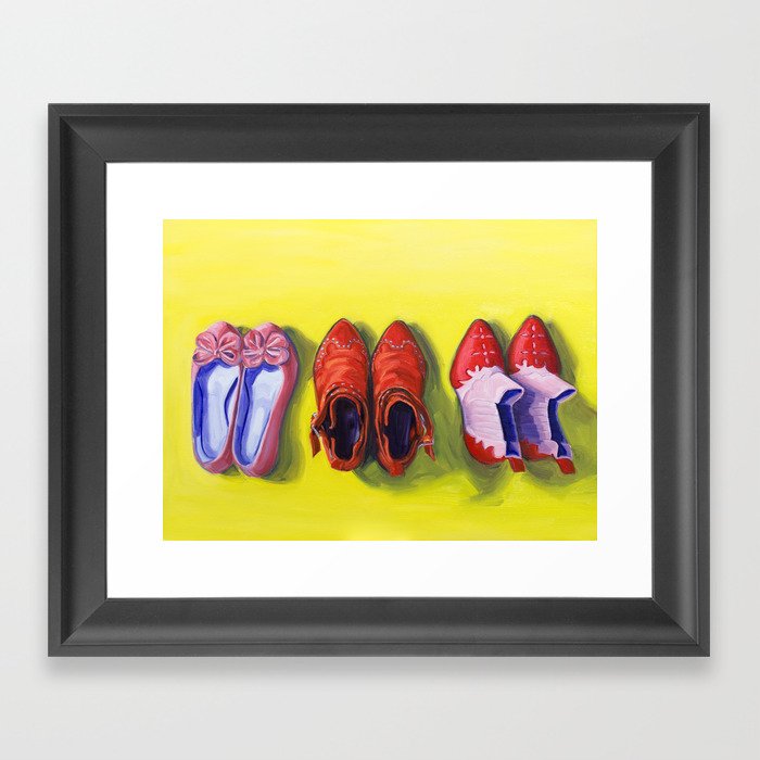 Fancy shoes Framed Art Print