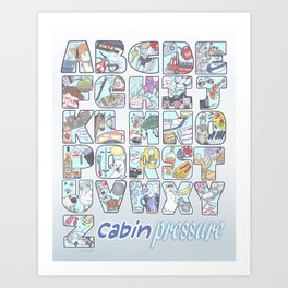 Cabin Pressure - From A to Z Art Print