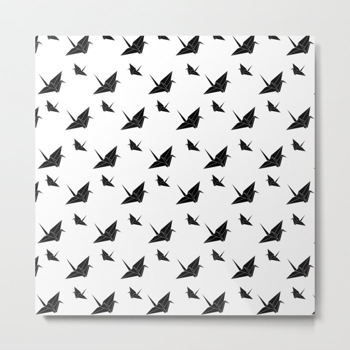 Origami Tsuru Light Metal Print