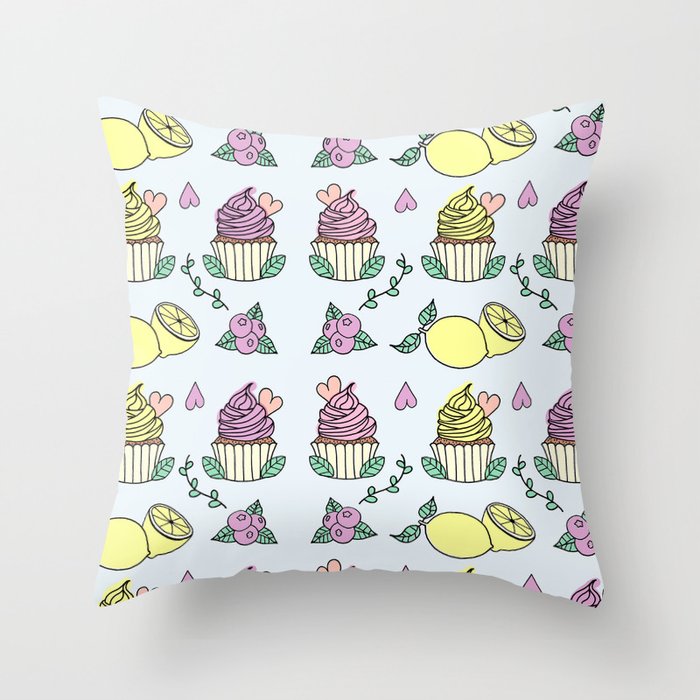 Time For Cupcakes! Throw Pillow