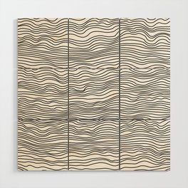pattern line Wood Wall Art