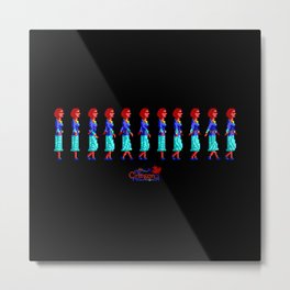 Nancy Maple Walk Cycle - The Crimson Diamond Metal Print | Pixelart, Thecrimsondiamond, Retrogaming, Pixels, Drawing, Adventuregame, Digital, Walkcycle, Animation, Classicgaming 