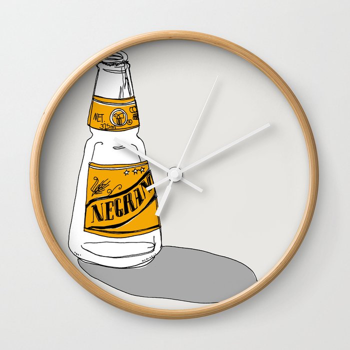 negra modelo wall clock by xeniabesorasala society6