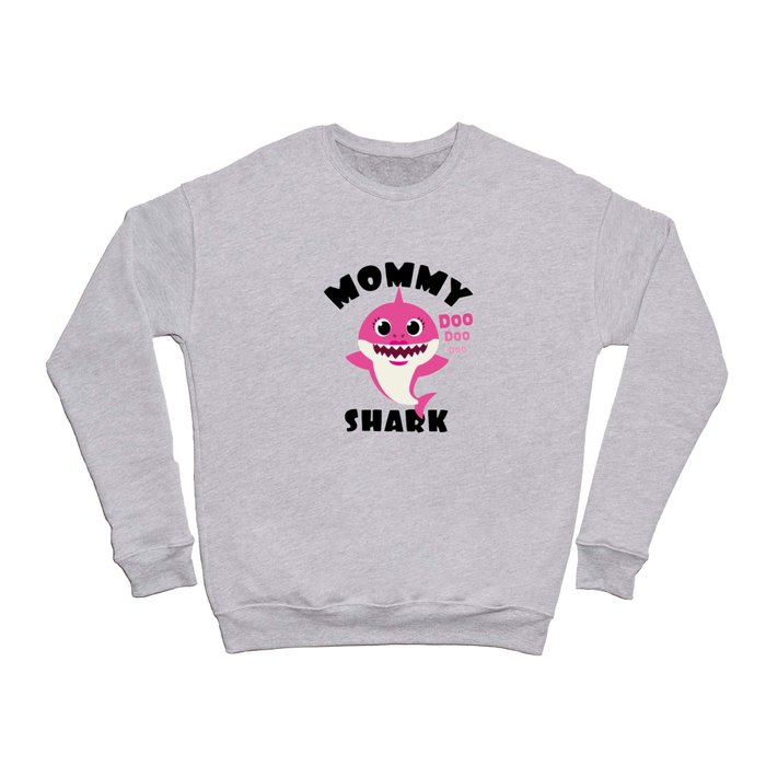 Mommy Shark Baby Shark Design Crewneck Sweatshirt