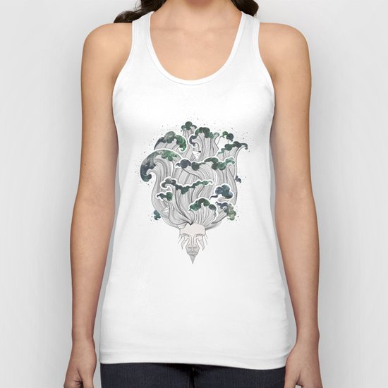 Storming mind | White Unisex Tank Top