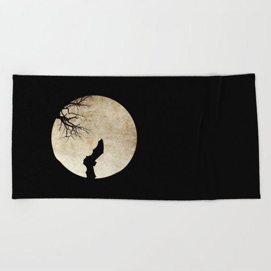 Bat night Beach Towel