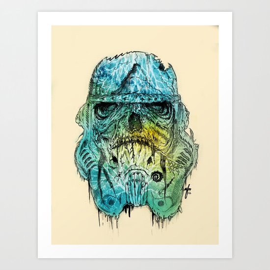 Storm Zombie Art Print
