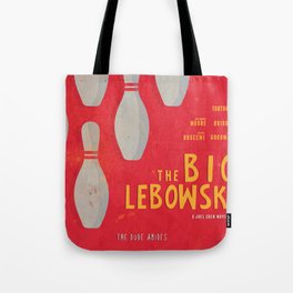 The Big Lebowski - Movie Poster, Coen brothers film, Jeff Bridges, John Turturro, bowling Tote Bag
