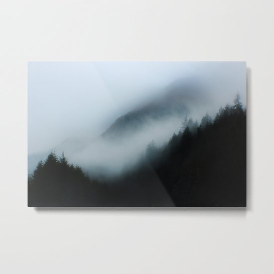 Foggy British Columbia Metal Print
