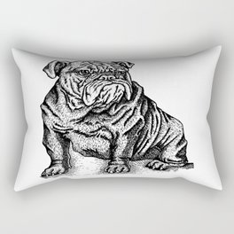 Sapphorica Creations- Philip the Bulldog Rectangular Pillow