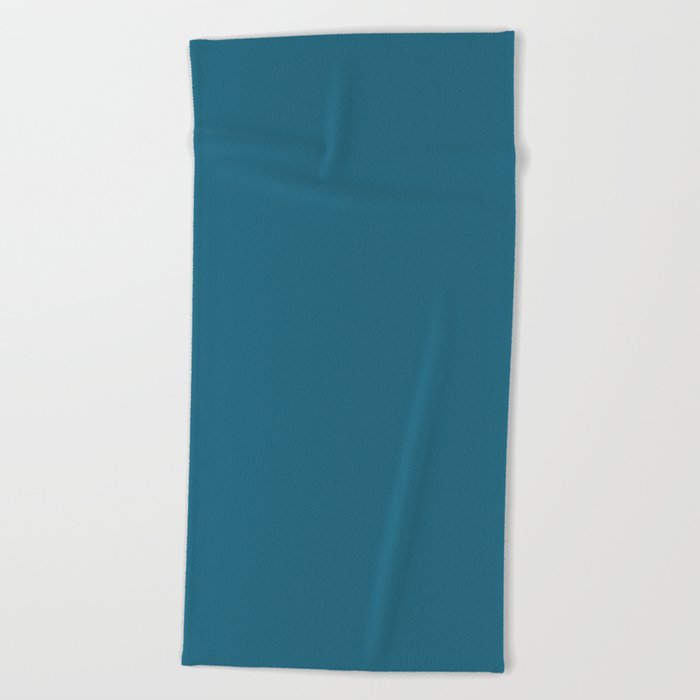 SAXONY BLUE solid color Beach Towel