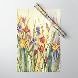 Spring Medley Flowers Wrapping Paper