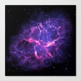 Purple Crab Nebula Canvas Print