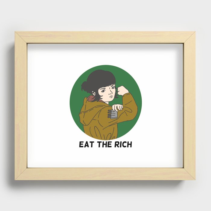 eat the rich Recessed Framed Print