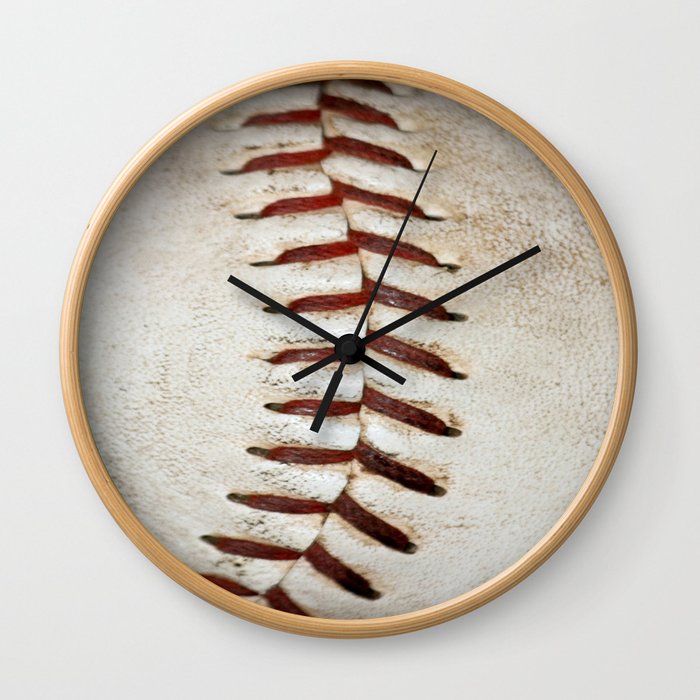Vintage Baseball Stitching Wall Clock