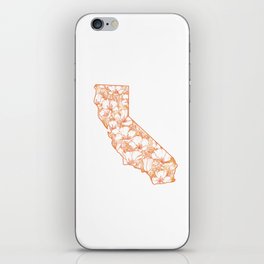 home is where the poppies are iPhone Skin