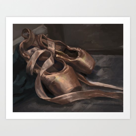 Ballet Shoes Art Print